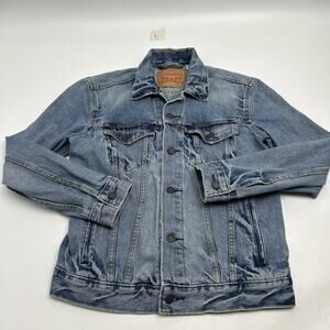 VINTAGE Levi Denim Jacket Men Size SMALL Blue Trucker Jacket Type 3 CLASSIC